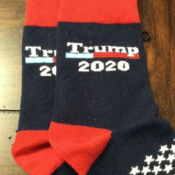 NEW Trump Socks Red White & Blue Stars & Stripes Great gift! Stocking stuffers - Picture 6 of 13
